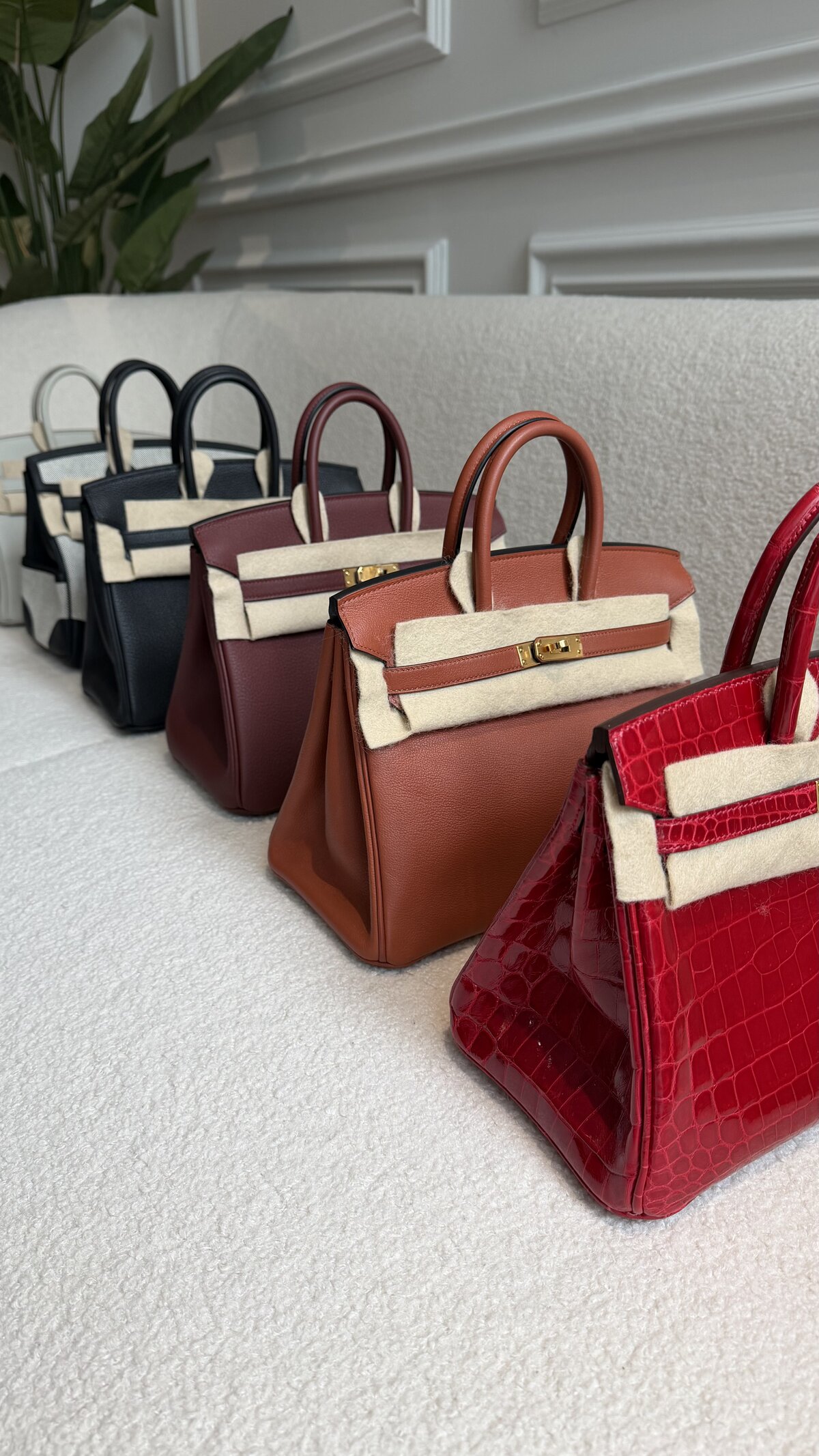 Hermès Birkin quota bags in various colors from Clutch collection